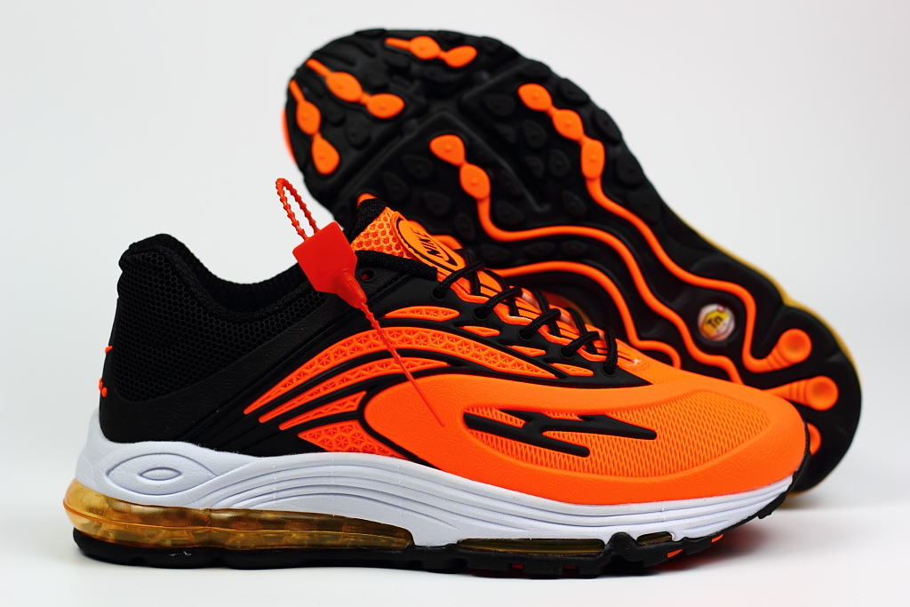 Nike Air Max 99 Retro Orange Black White Shoes - Click Image to Close